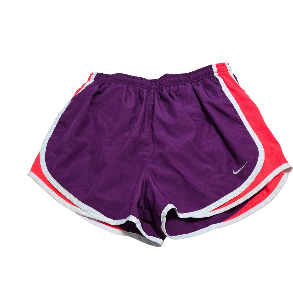 Nike Dri-FIT Tempo Running Shorts Womens Medium Purple Pink Mesh Athletic Gym